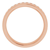 14K Rose 1/2 CTW Natural Diamond Band